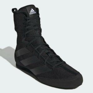 ADIDAS BOX HOG 3 BLACK BOXING BOOTS